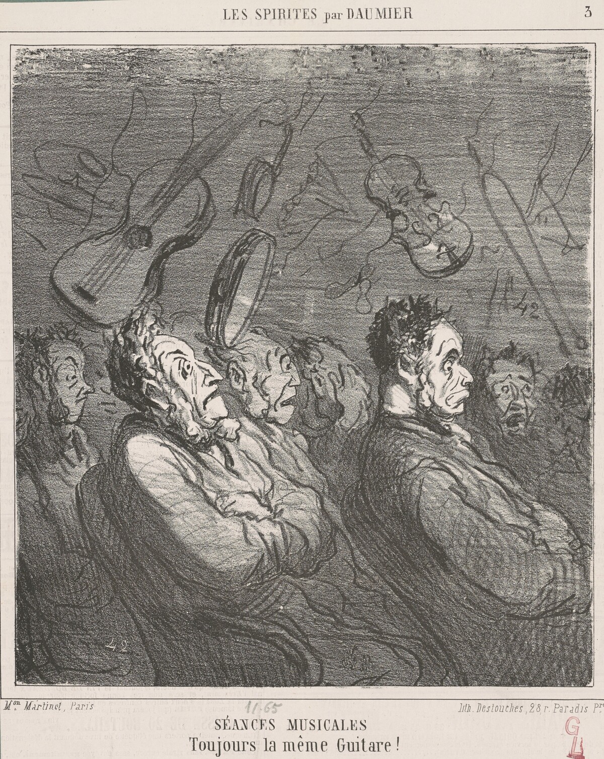 Séances musicales by Honoré Daumier