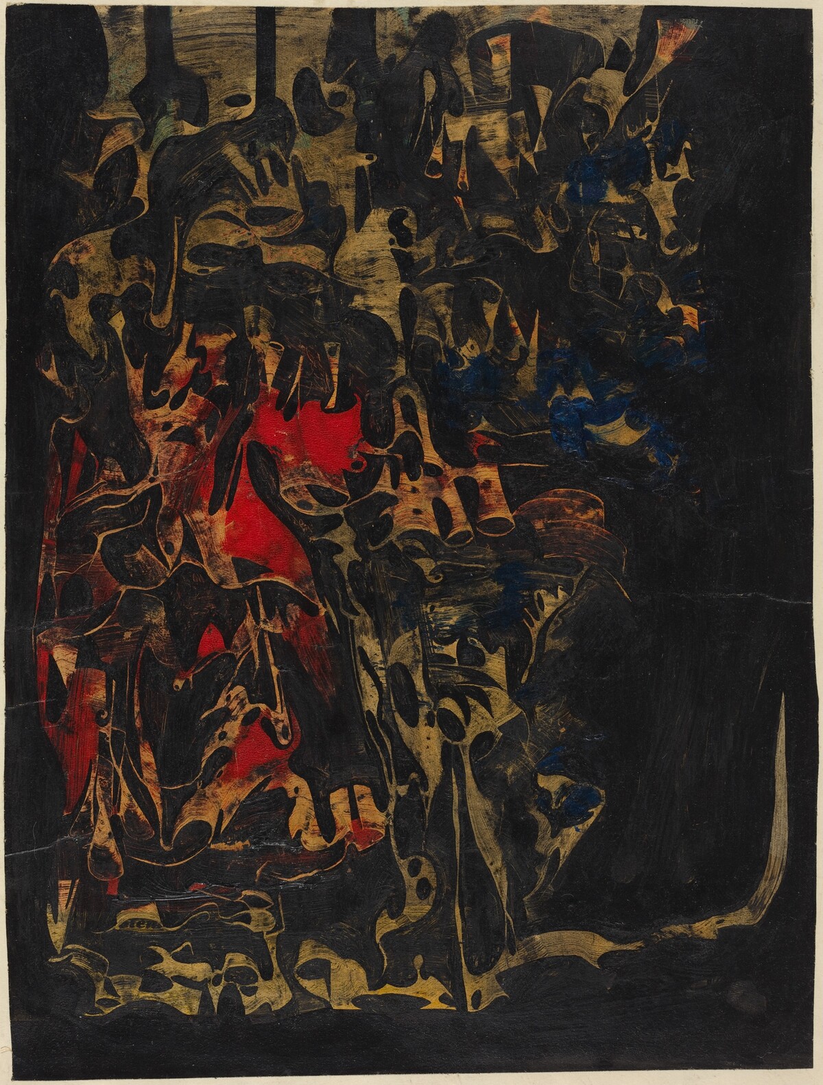 Composition III, Dark by Simon Hantaï