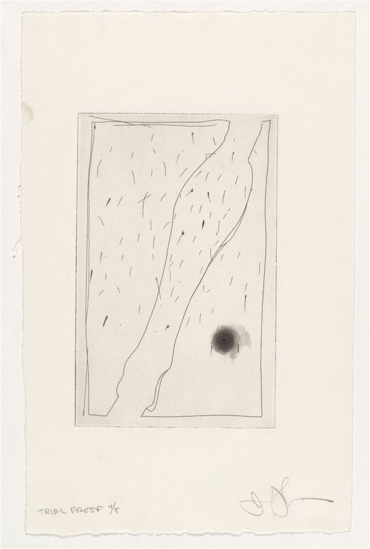 Leg (a) [trial proof 4] by Jasper Johns