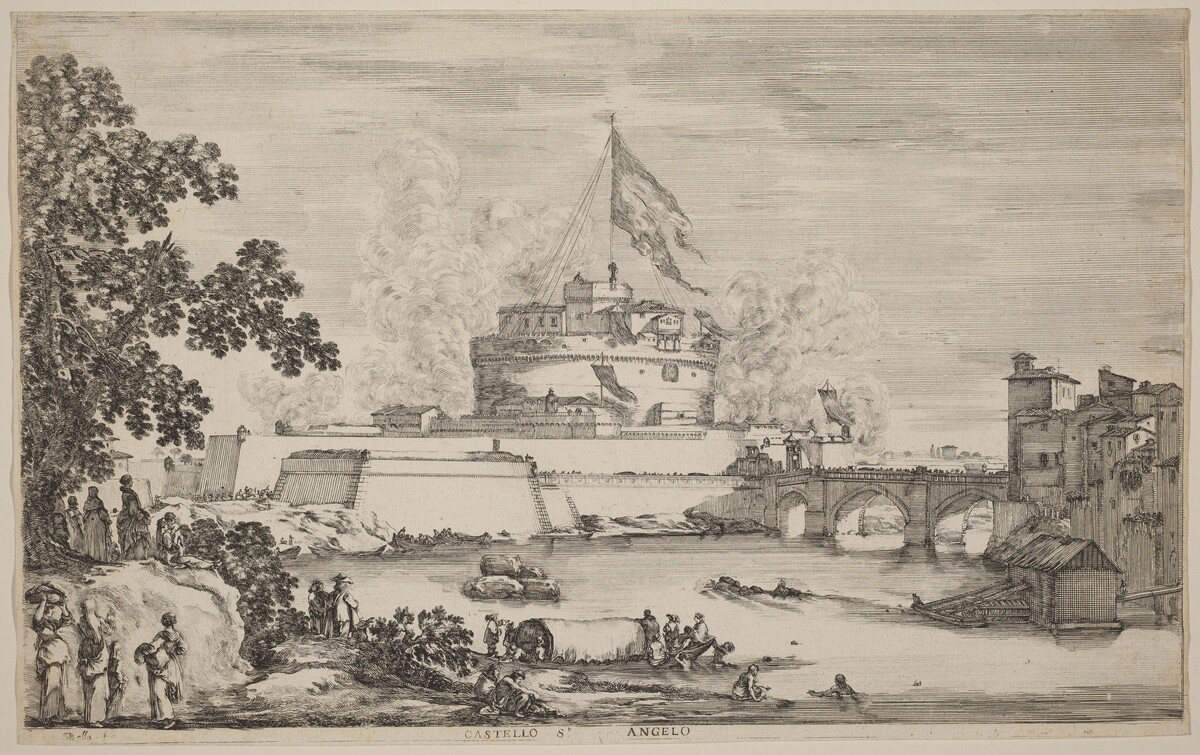 Castel Sant'Angelo, Rome by Stefano Della Bella