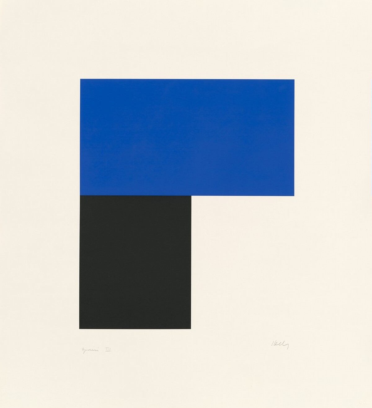 Blue with Black II by Ellsworth Kelly