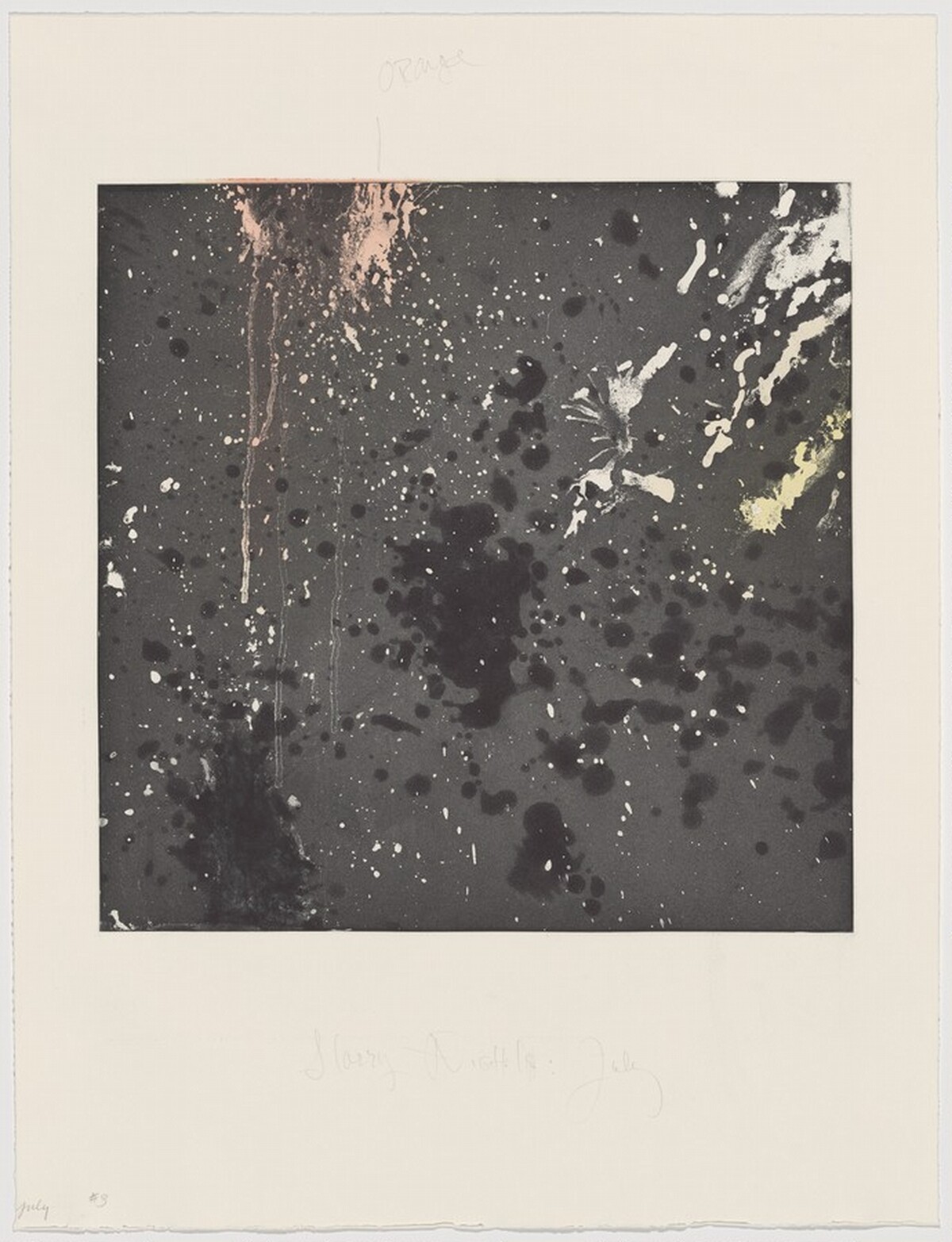 Starry Night: July [working proof 3] by Pat Steir