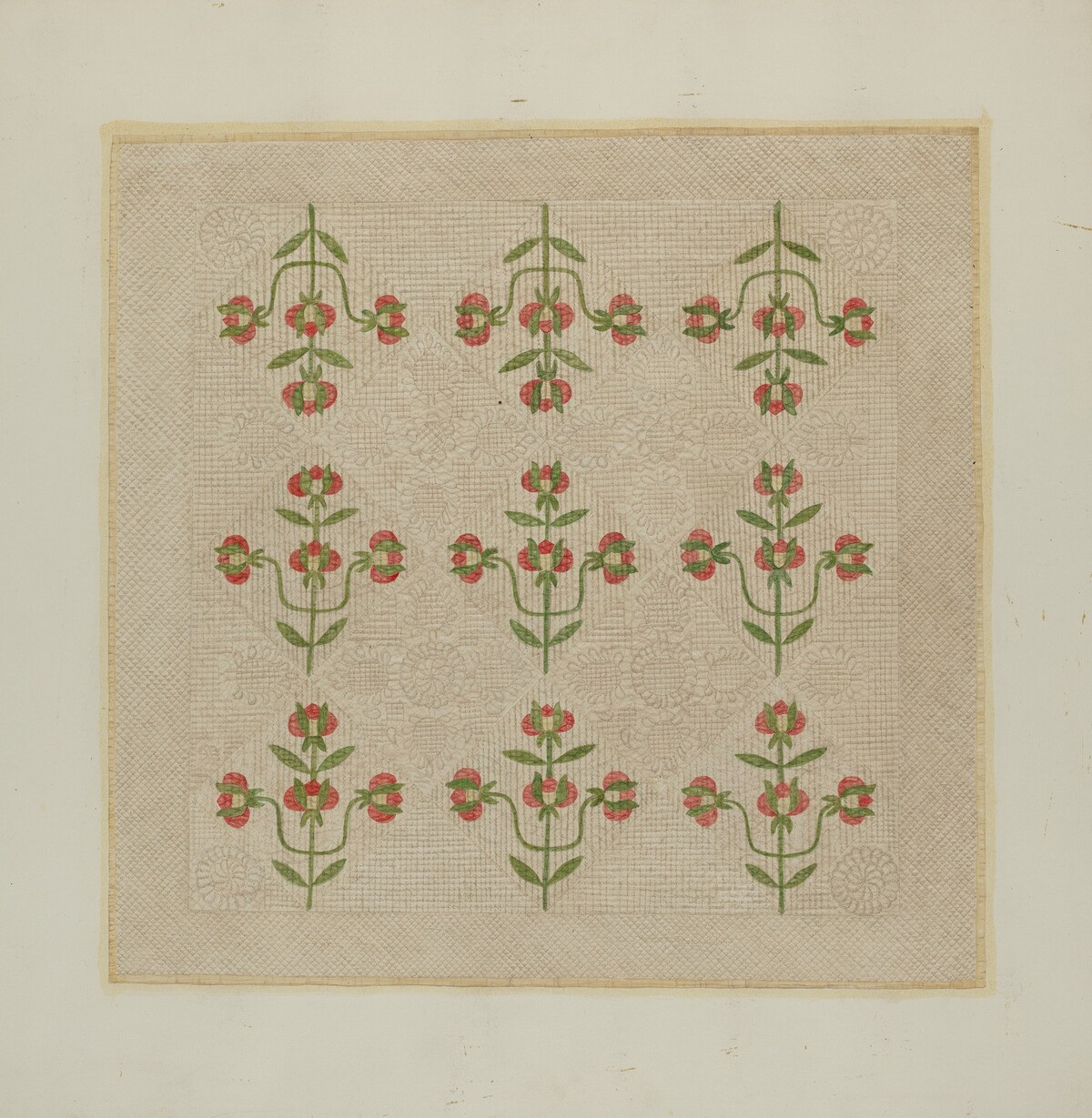 Quilt - Tulip Pattern by Fred Hassebrock