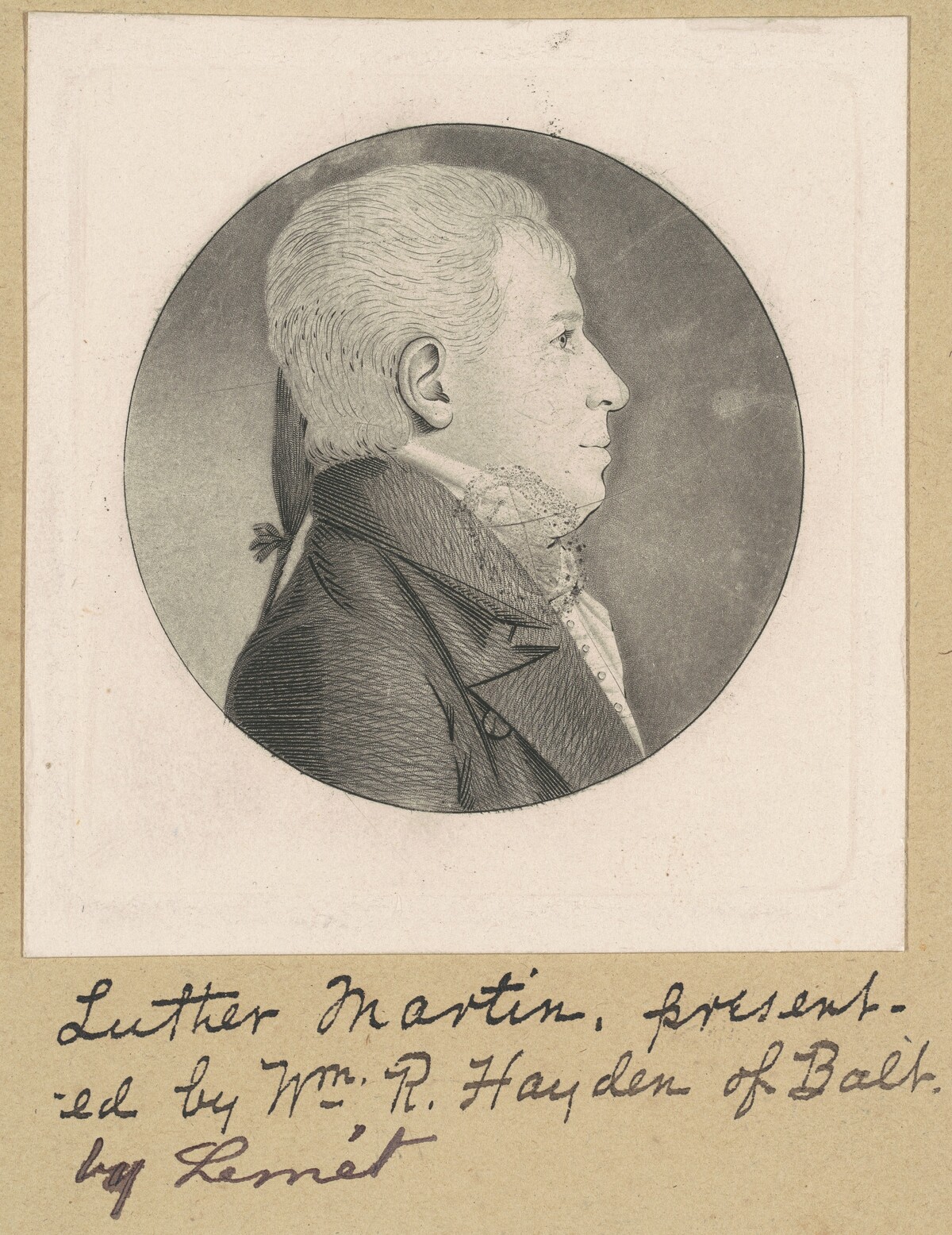 Unidentified Man by Charles B. J. Févret de Saint-Mémin