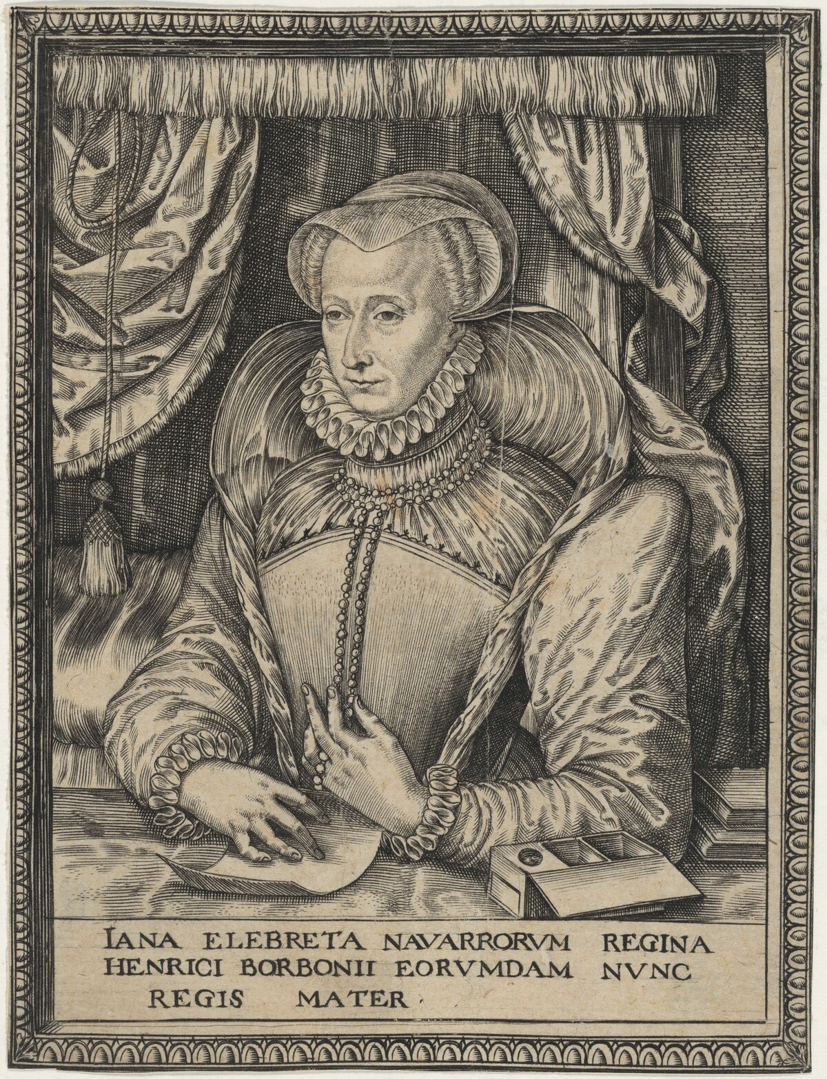 Jeanne D'Albret, Queen of Navarre and Mother of Henry IV of France by Marc Duval