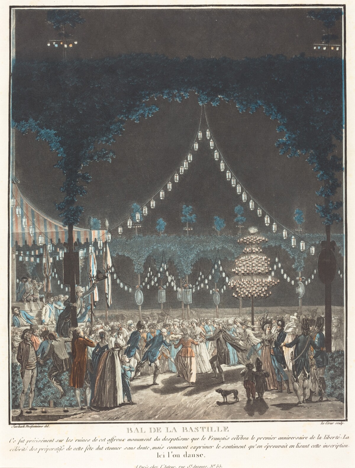 Bal de la Bastille by Louis Le Coeur and Jacques-François-Joseph Swebach-Desfontaines