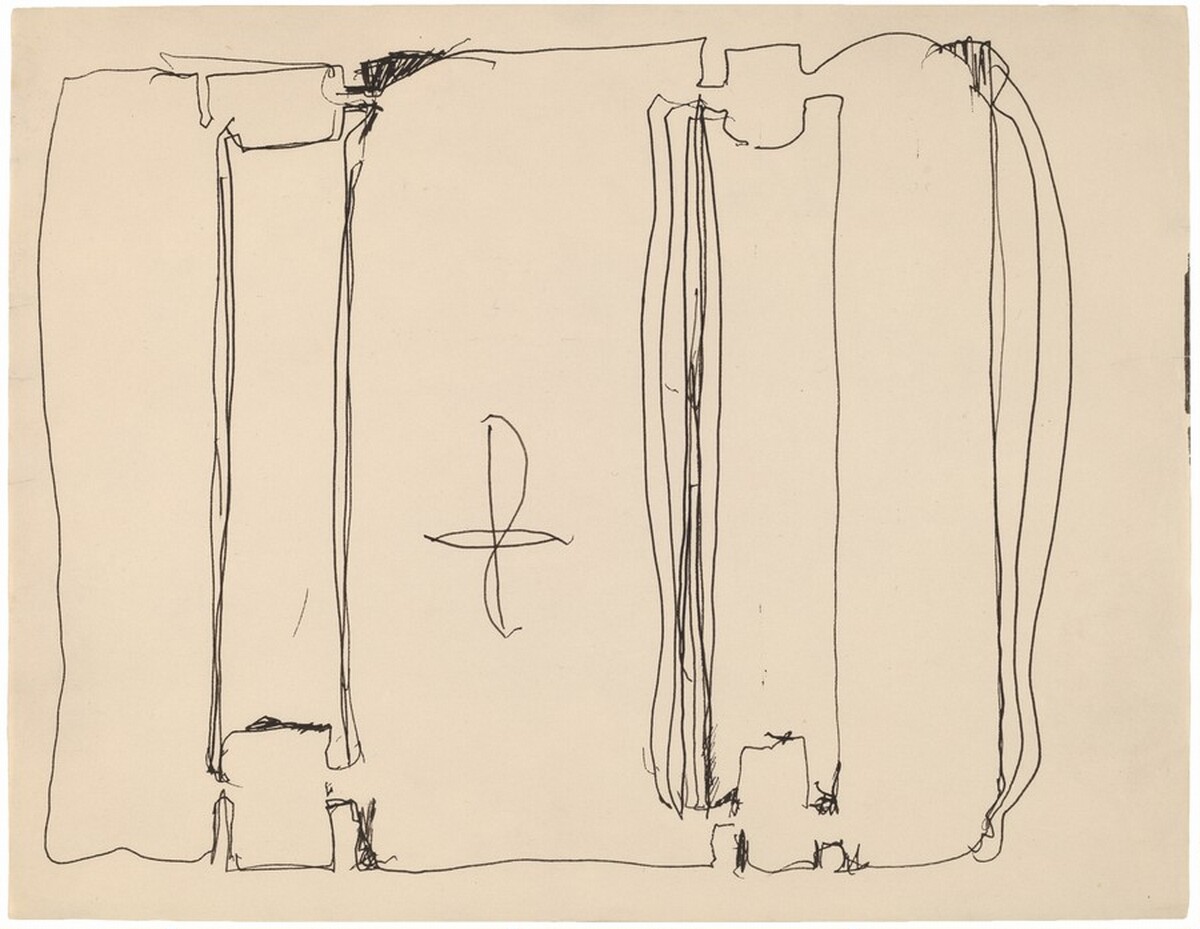 Untitled (Sketch for Harvard Mural) by Mark Rothko