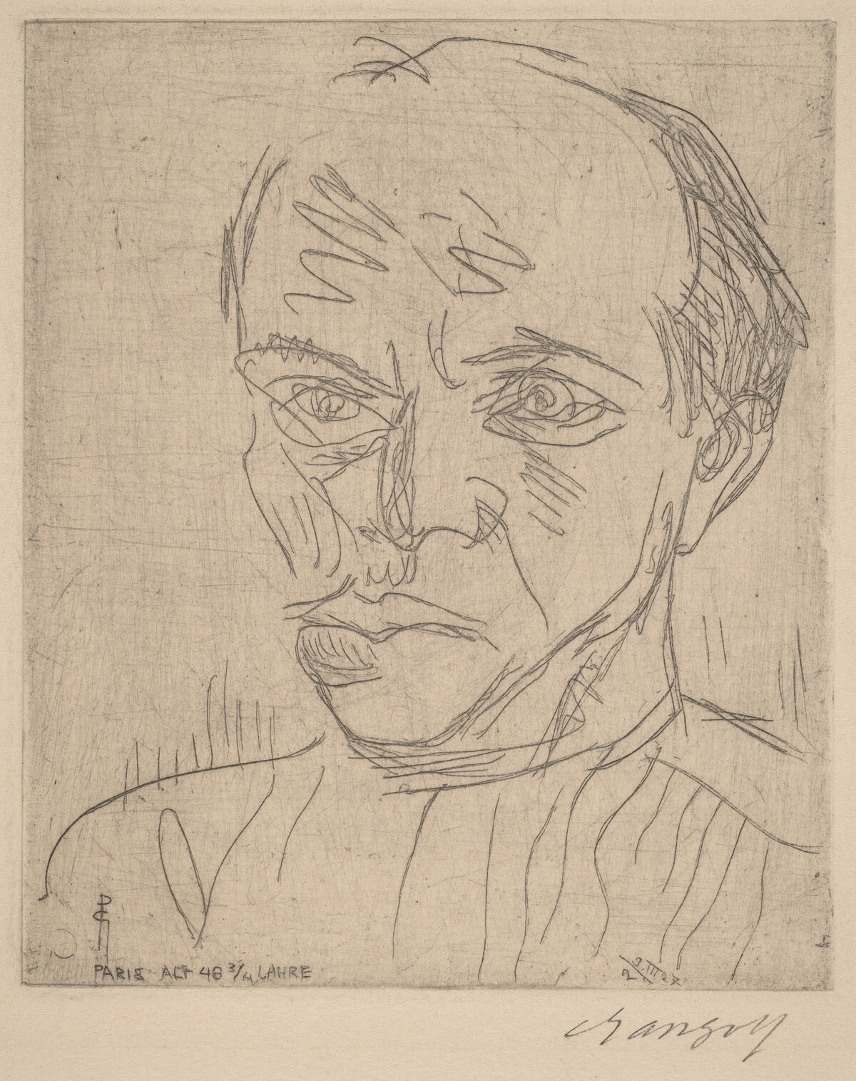 Self-Portrait (Selbstporträt) by Paul Gangolf