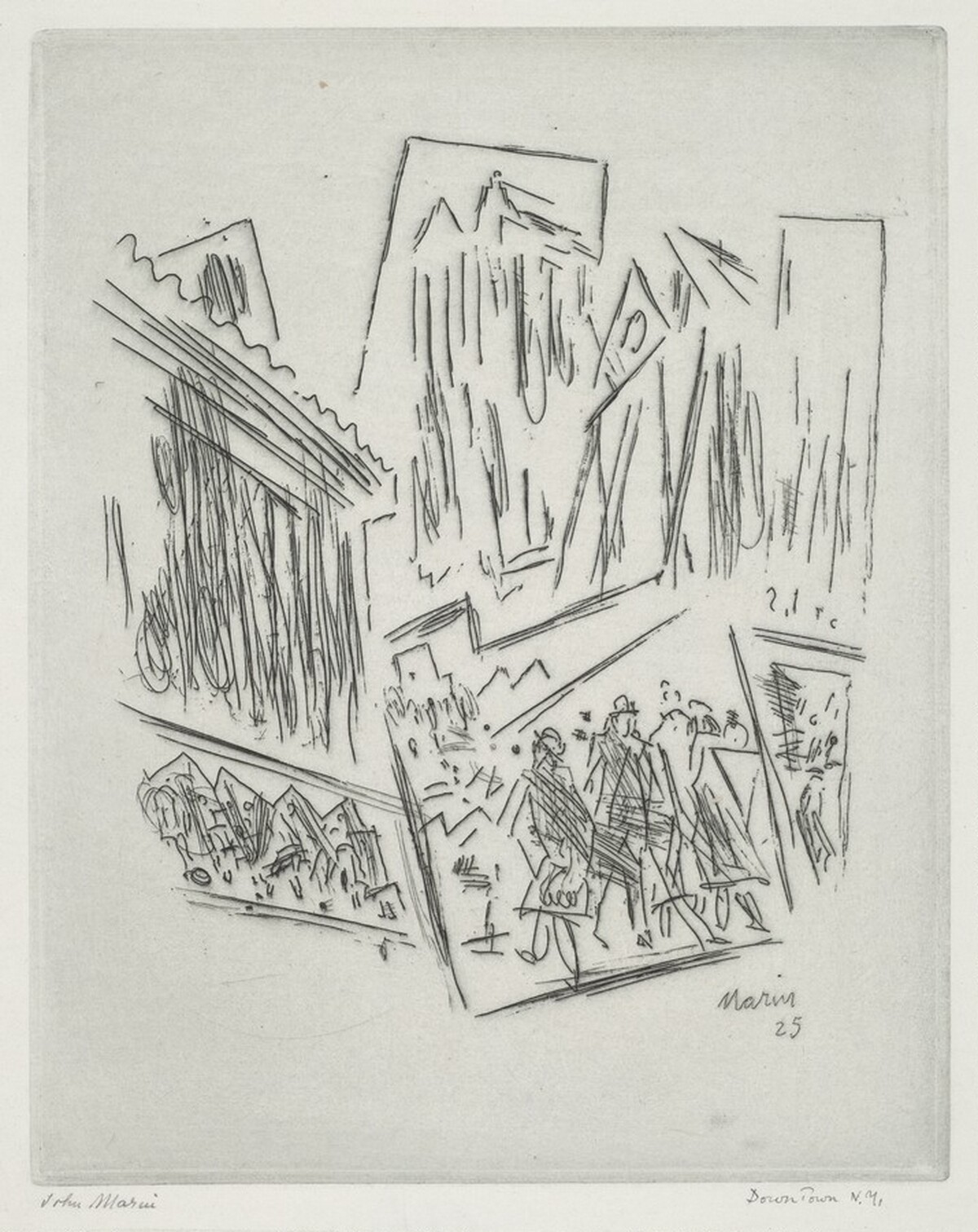 Downtown New York, Three Movements by John Marin