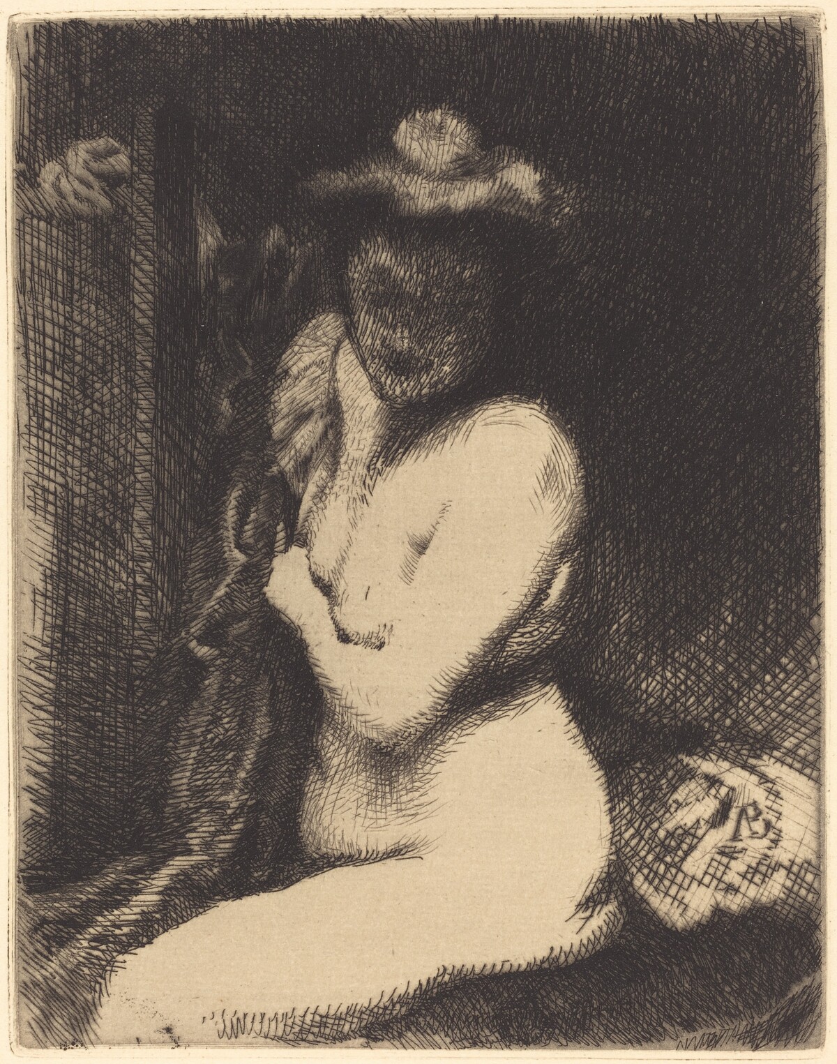 Woman at Her Toilette (La toilette) by Albert Besnard