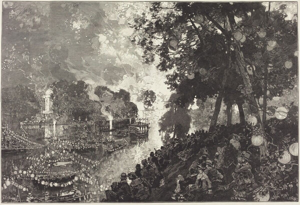 La Neige À Paris by Auguste Lepère