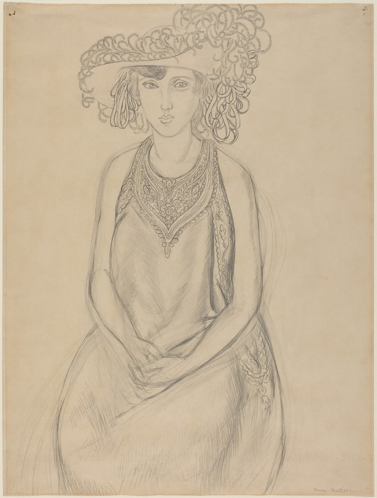 The Plumed Hat by Henri Matisse