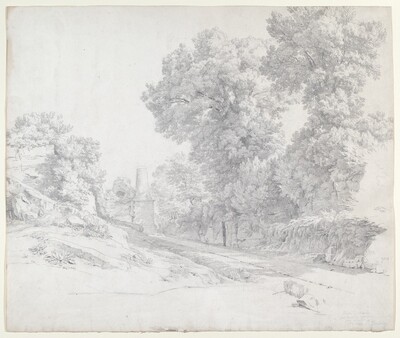 Oaks along the Appian Way near Albano