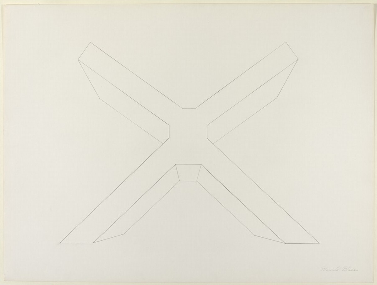 Study for "The X" by Ronald Bladen