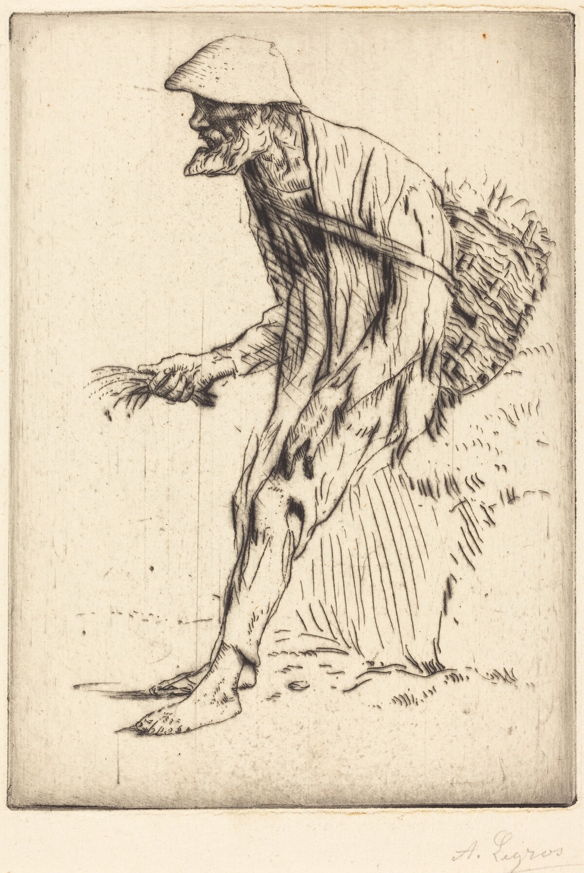 Chickweed Merchant (Marchand de mouron) by Alphonse Legros