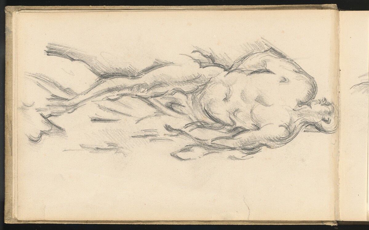 Study of Puget's "Milo of Crotona" by Paul Cezanne