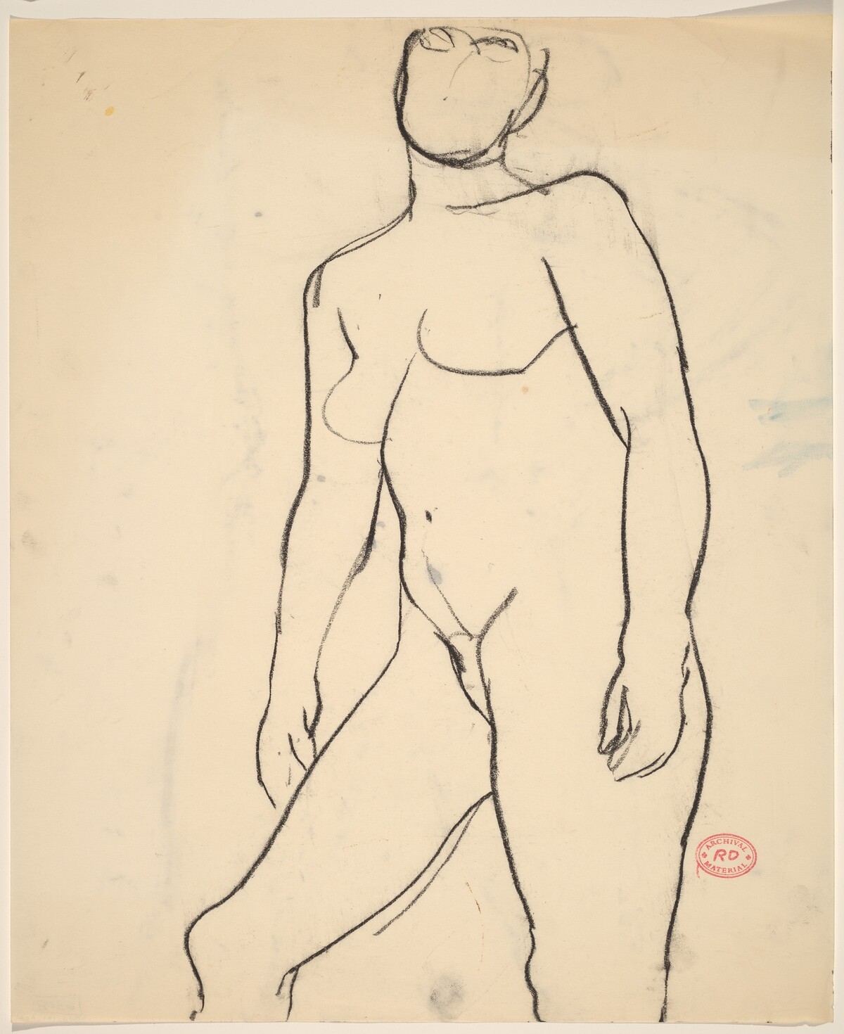 Untitled [standing female nude] by Richard Diebenkorn