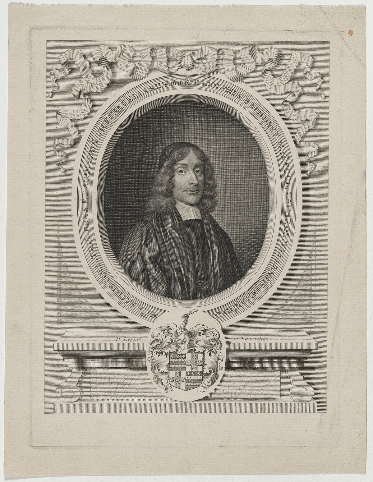 Ralph Bathurst, Dean of Wells by David Loggan