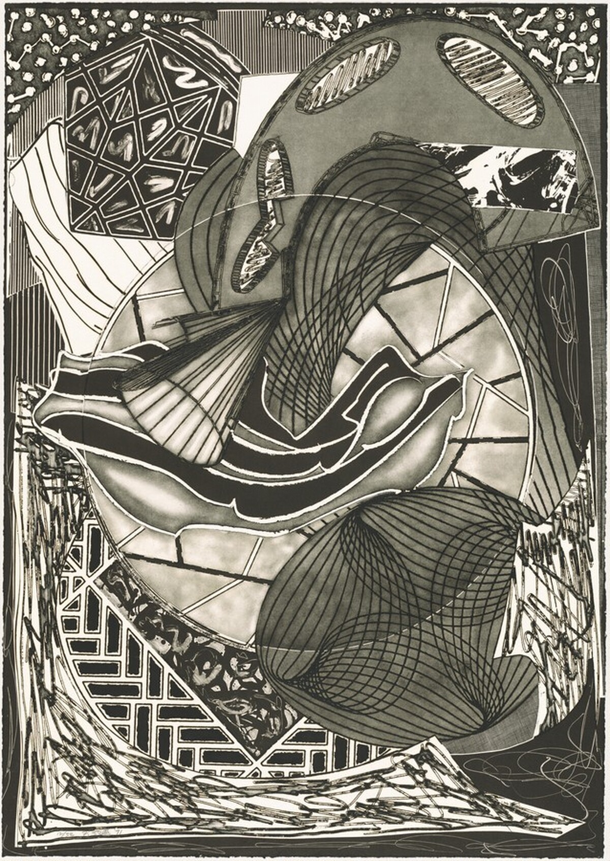 The Cabin: Ahab and Starbuck by Frank Stella
