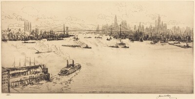 East River, Sunset