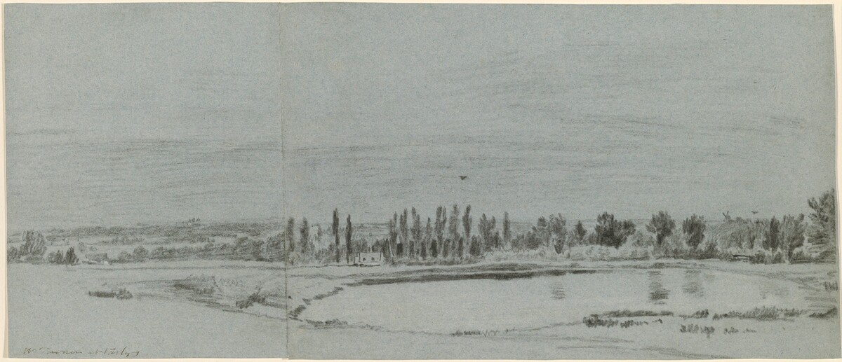 Extensive Landscape with a Pond by William Turner of Oxford