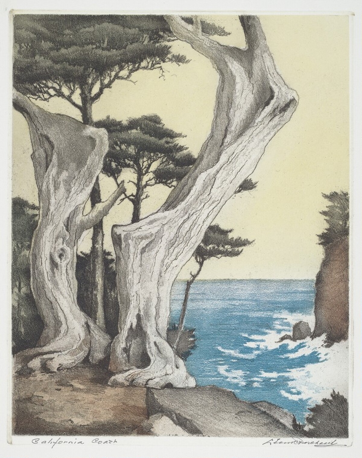 California Coast by Leon René Pescheret
