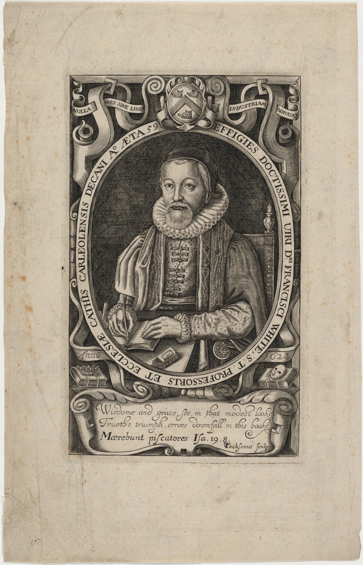 Francis White, Bishop of Ely by Thomas Cockson
