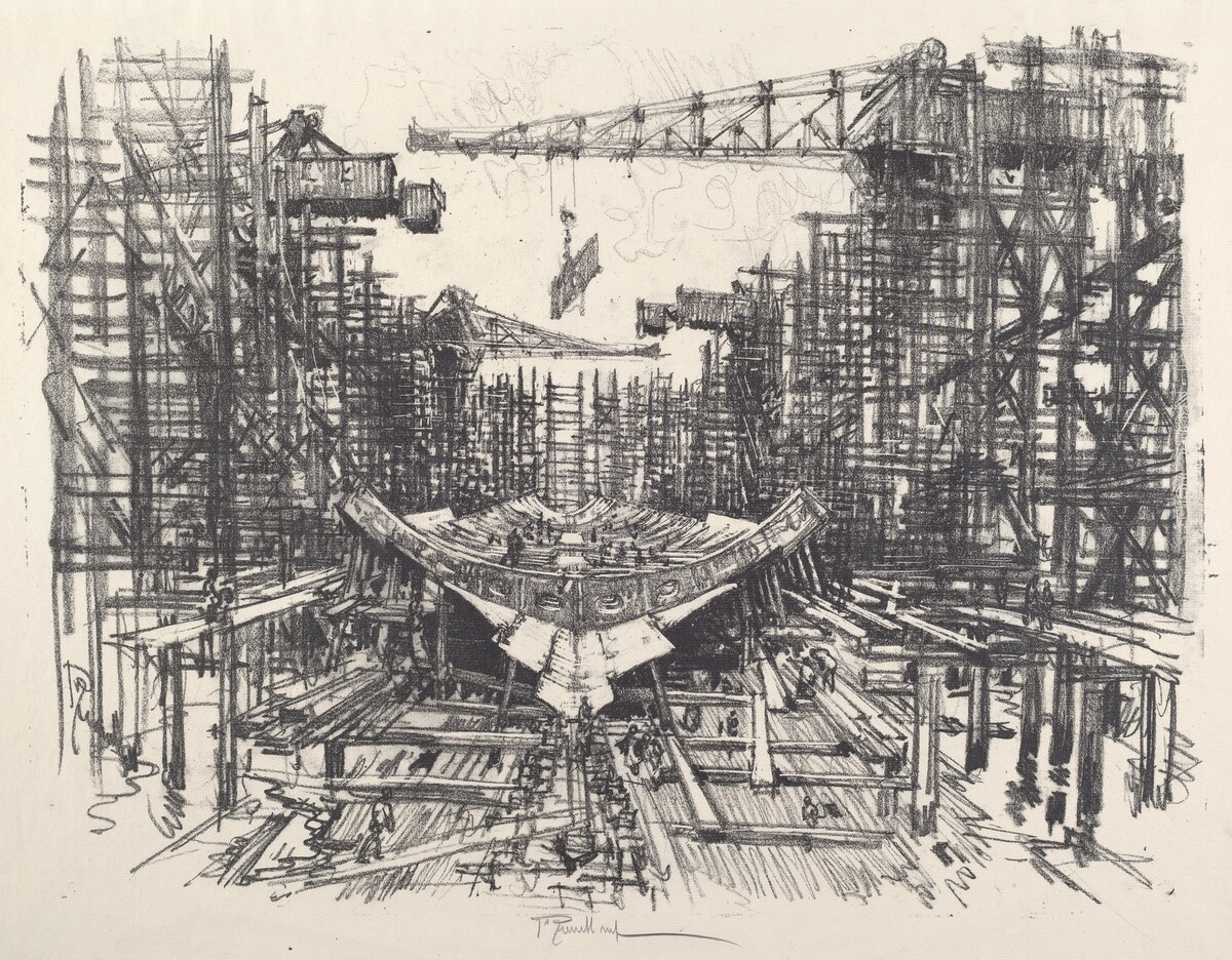 The Keel by Joseph Pennell