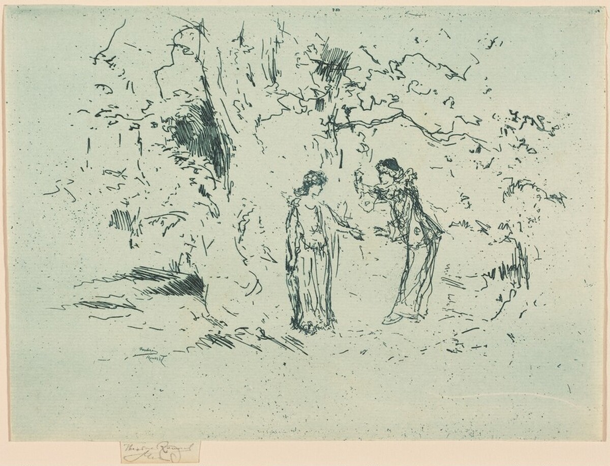 The Pastoral Play by Théodore Roussel