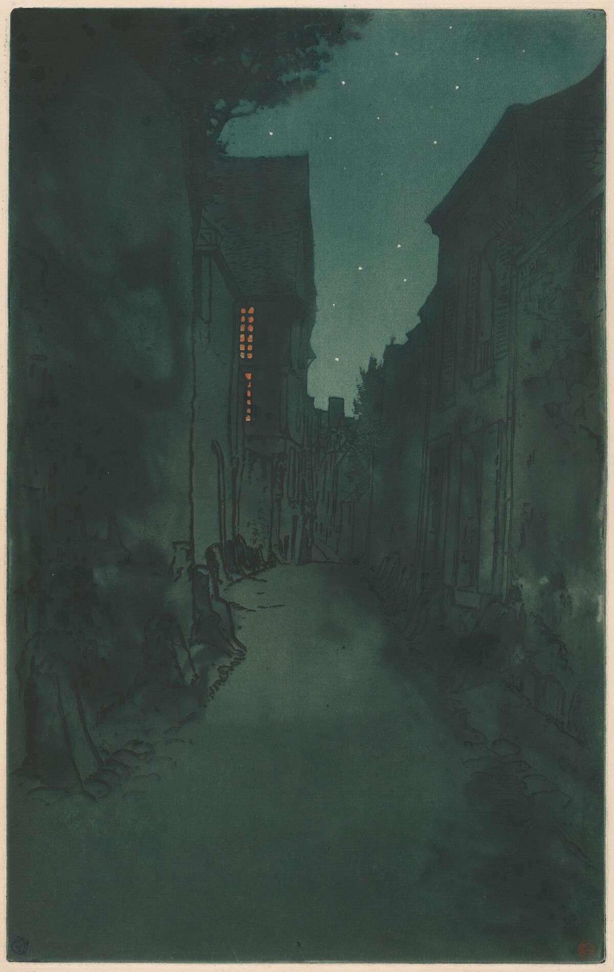 Rue de Vaux, Le Mans by Eugène Delâtre