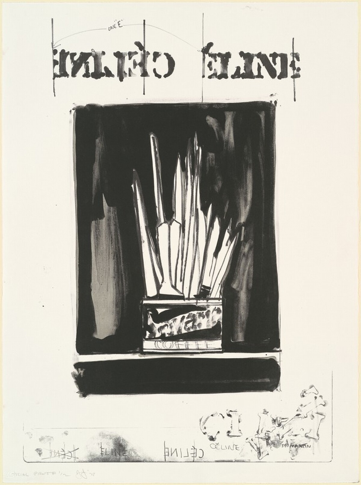 Celine [trial proof] by Jasper Johns