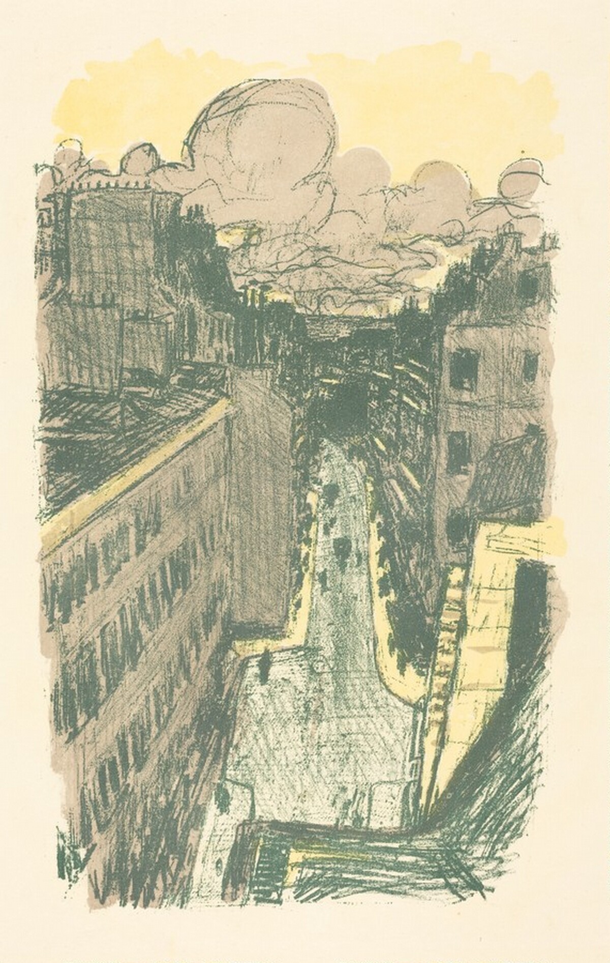 Street Seen from Above (Rue vue d'en haut) by Pierre Bonnard, Ambroise Vollard (publisher)