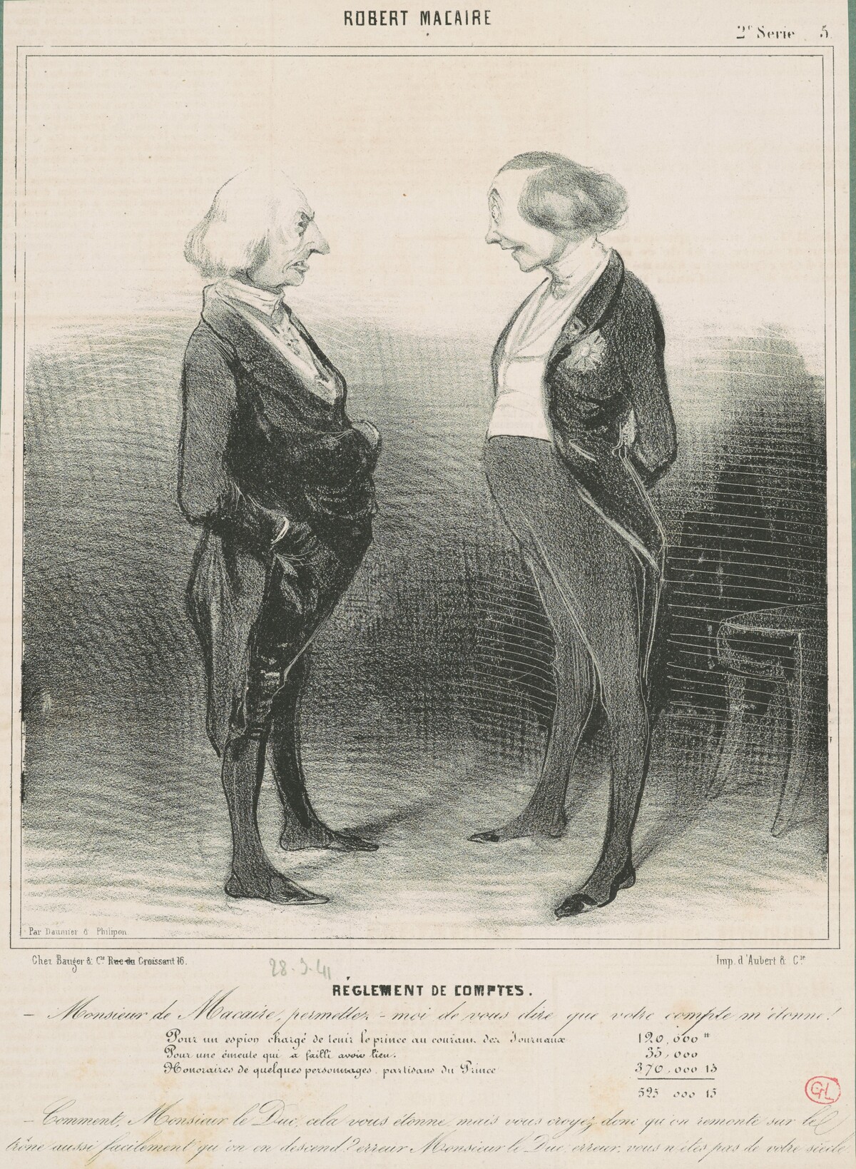 Réglement de comptes by Honoré Daumier