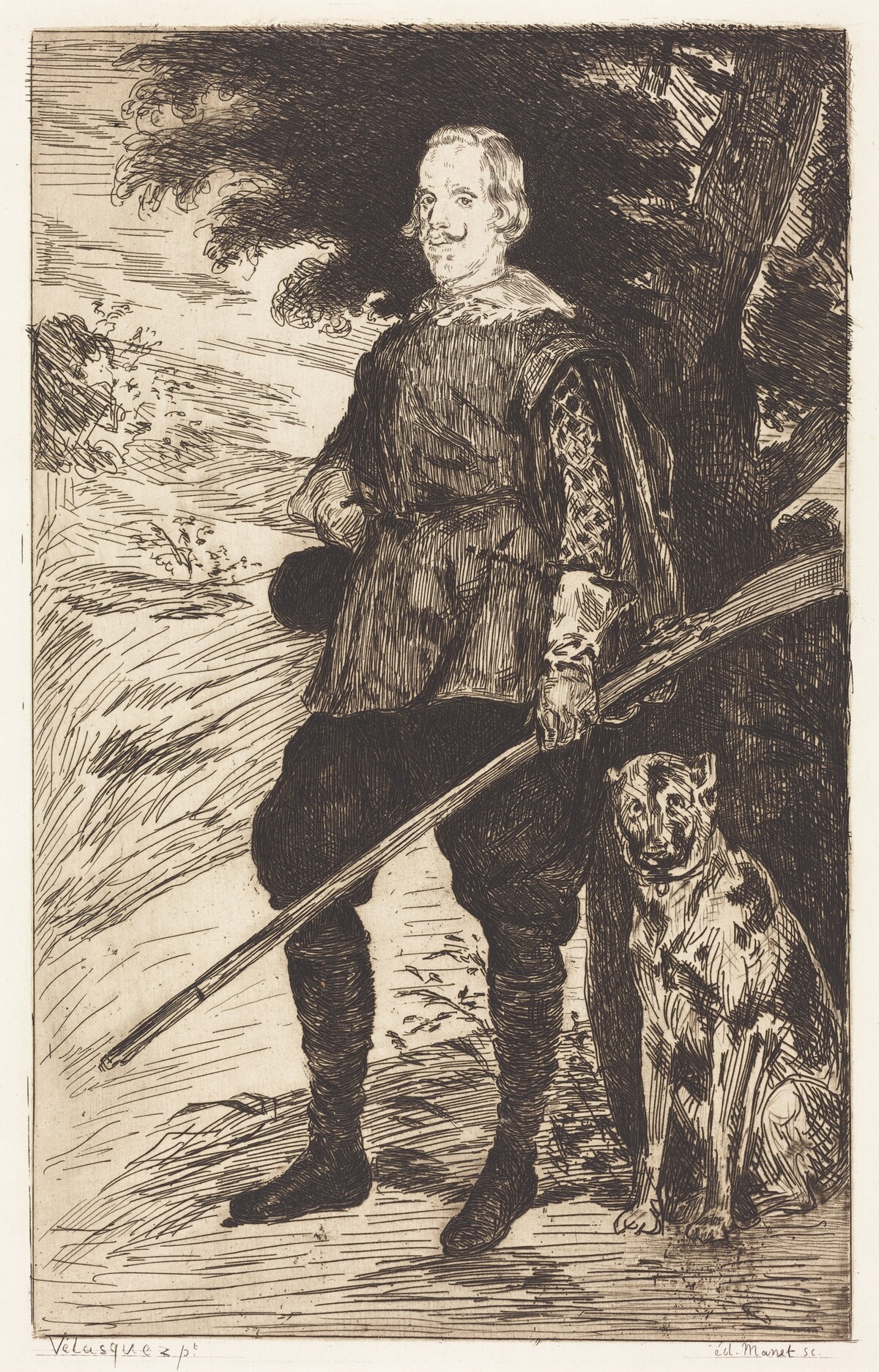 Philip IV (Philippe IV) by Edouard Manet after Diego Velázquez