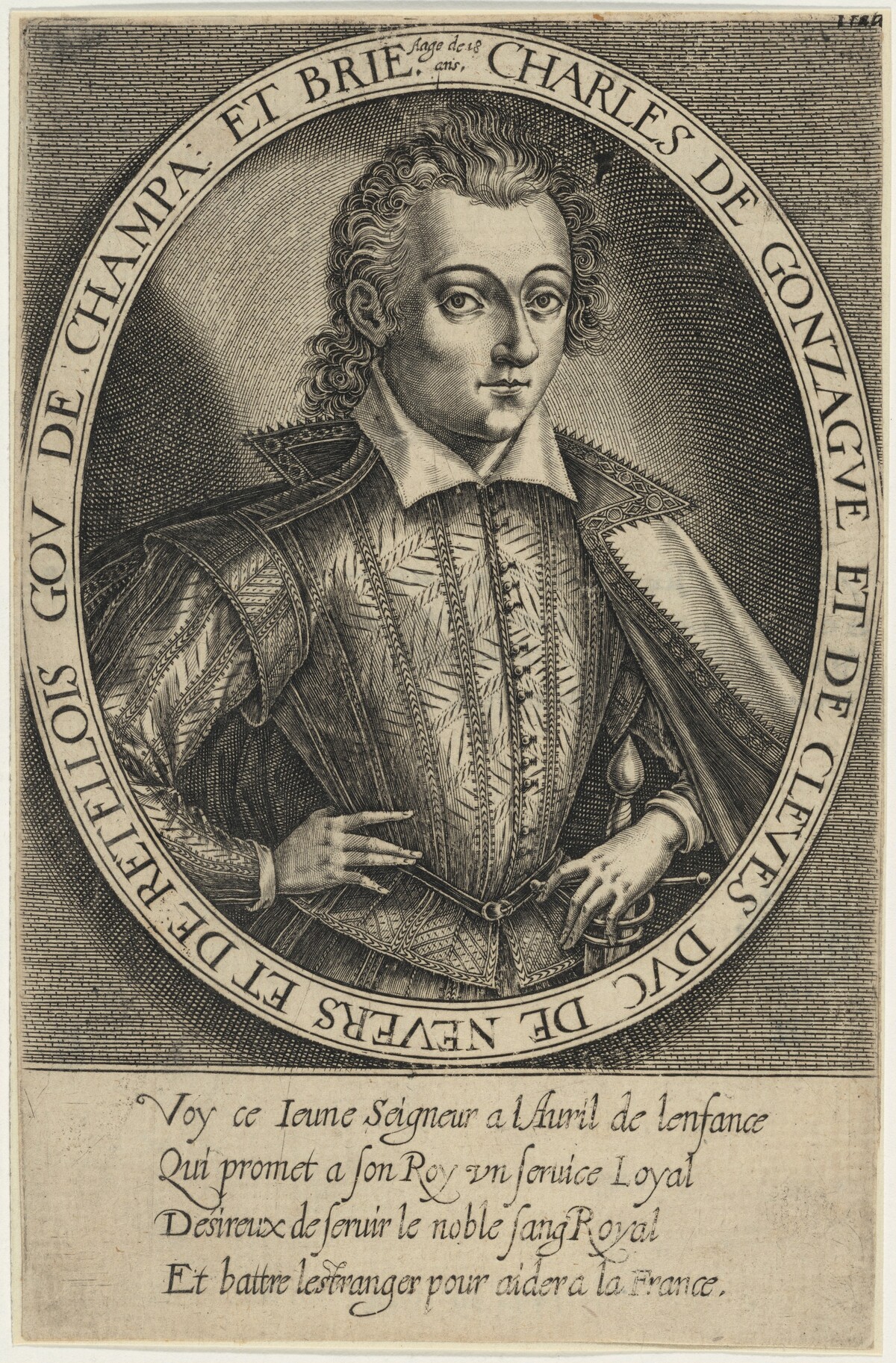 Charles de Gonzaga and Cleves, Duke of Mantua by Unknown Artist