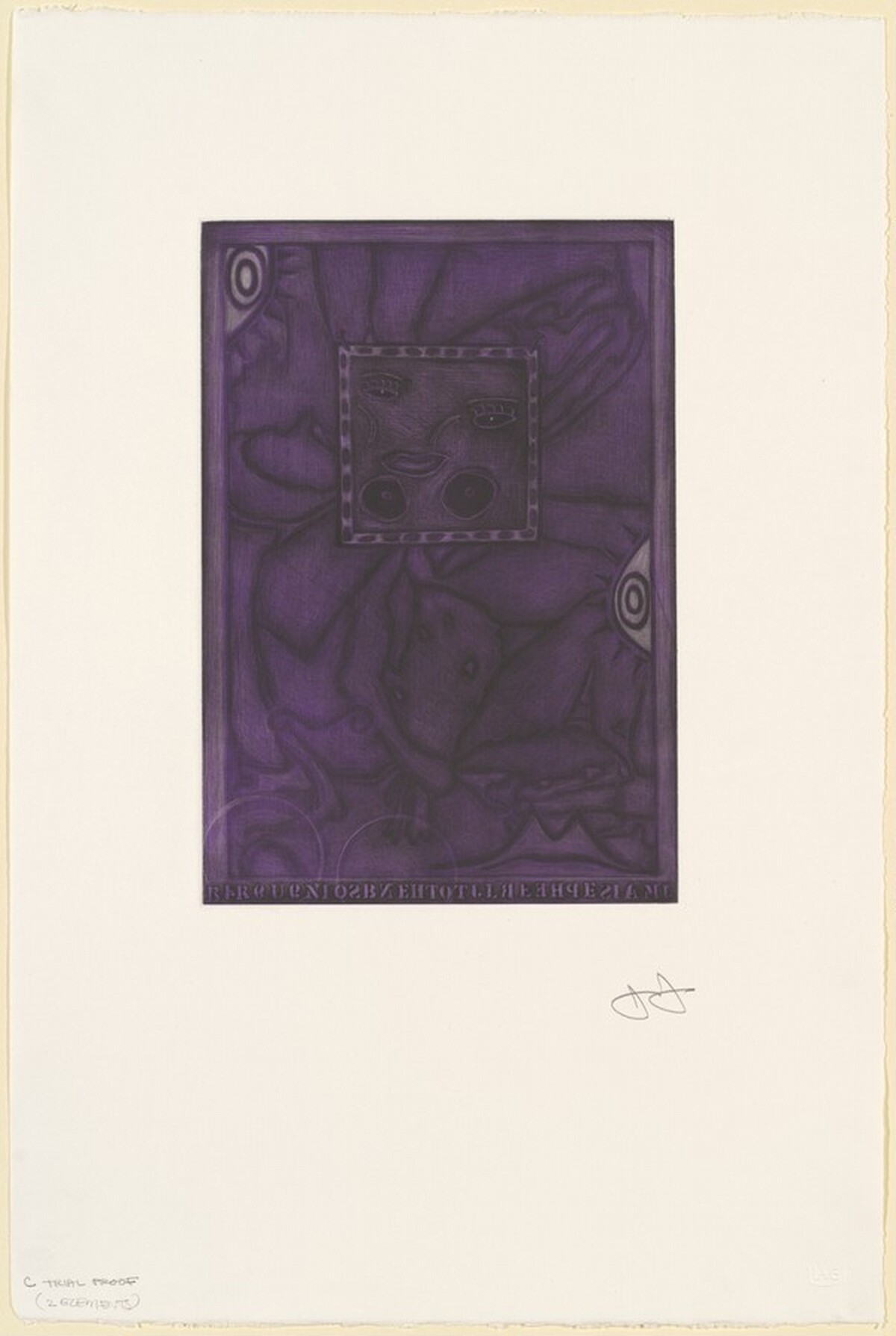 Untitled [trial proof C] by Jasper Johns