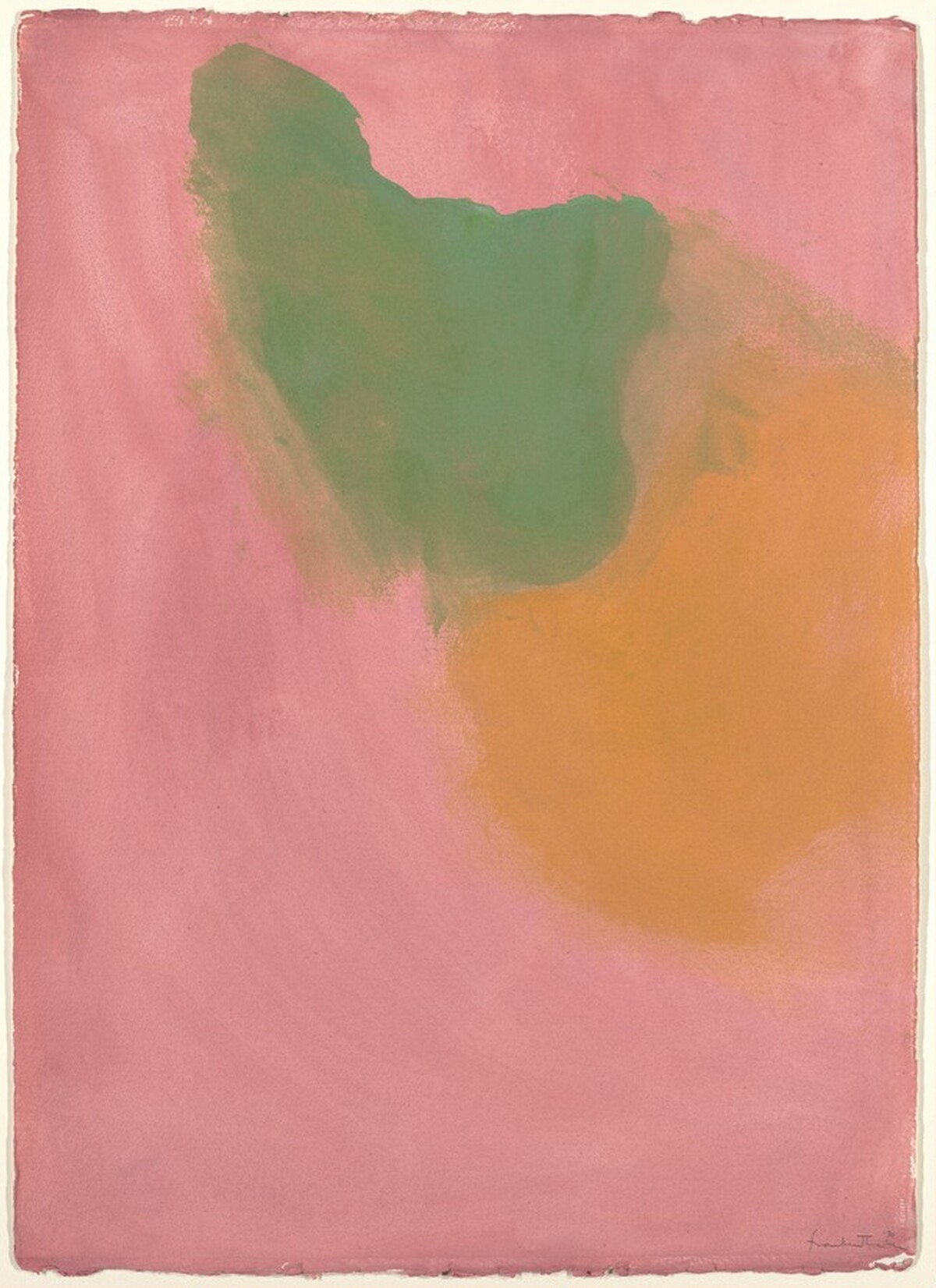 Study for "Green Likes Mauve" by Helen Frankenthaler