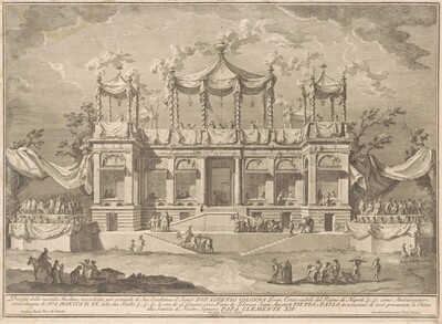 The Seconda Macchina for the Chinea of 1770: The Fish Market Portico