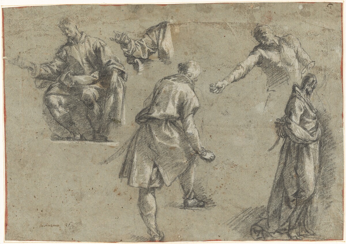 Studies for Christ Before Caiaphas by Pier Francesco Mazzucchelli, called Morazzone