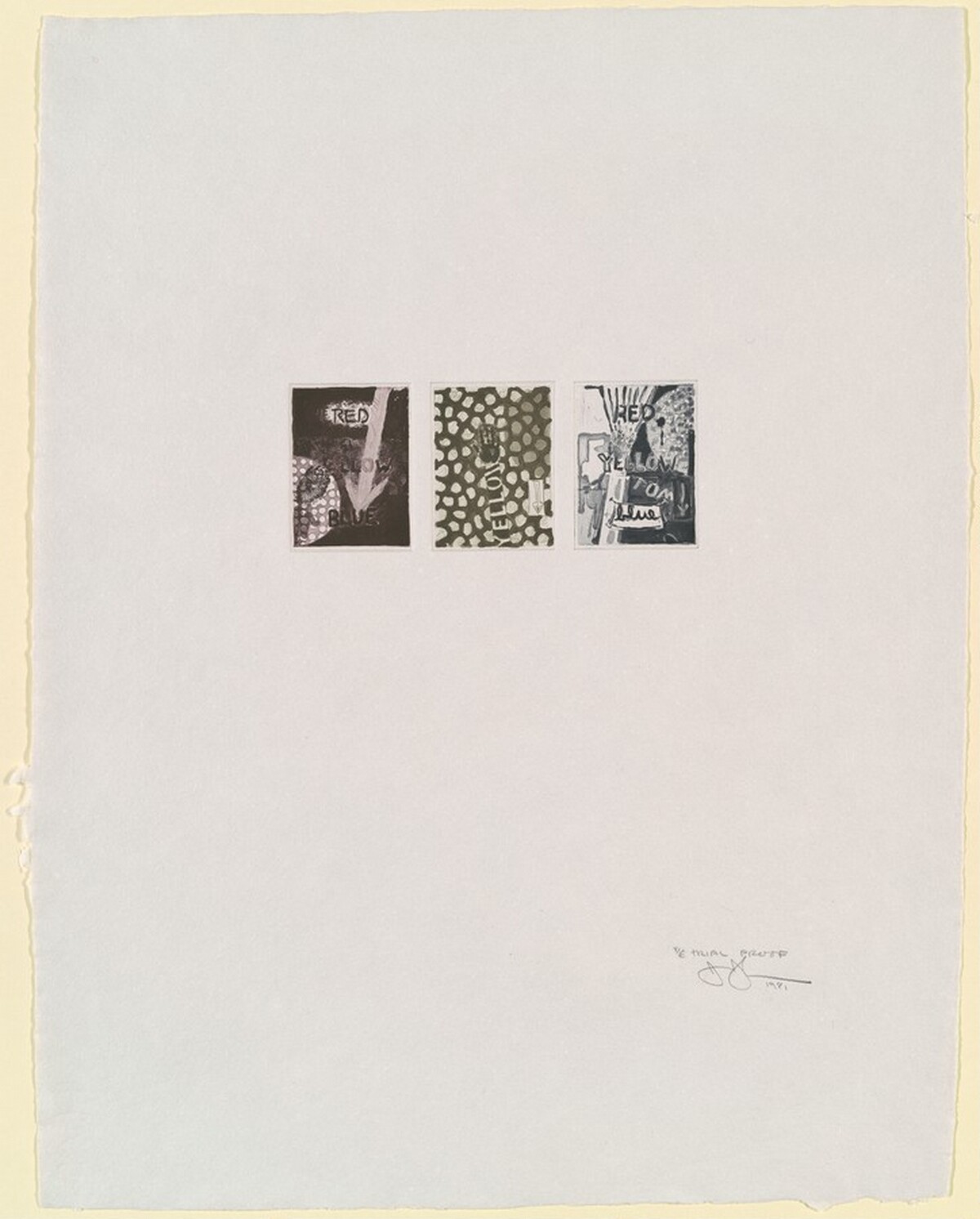 Untitled [trial proof 4] by Jasper Johns