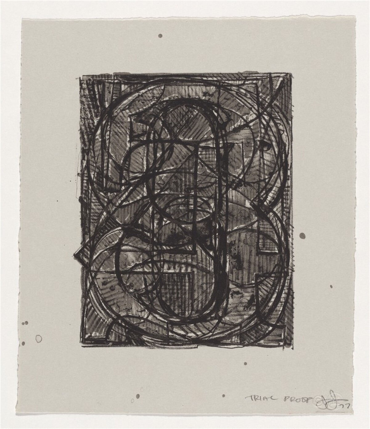 0 through 9 [trial proof] by Jasper Johns