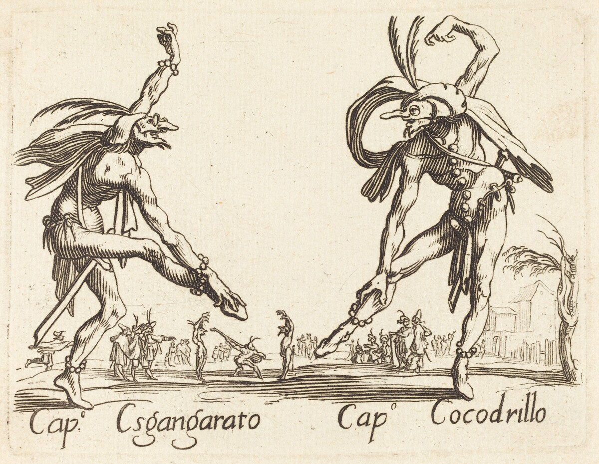 Cap. Esgangarato and Cap. Cocodrillo by after Jacques Callot