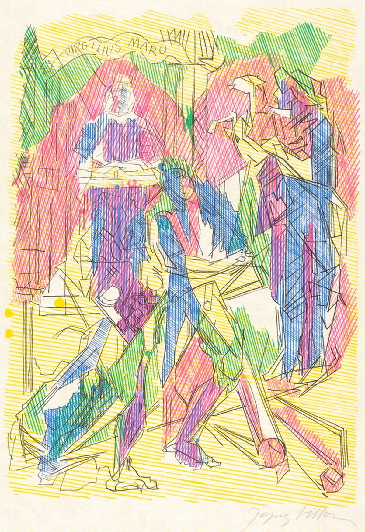 Virgilius Maro (Title Page) [right] by Jacques Villon