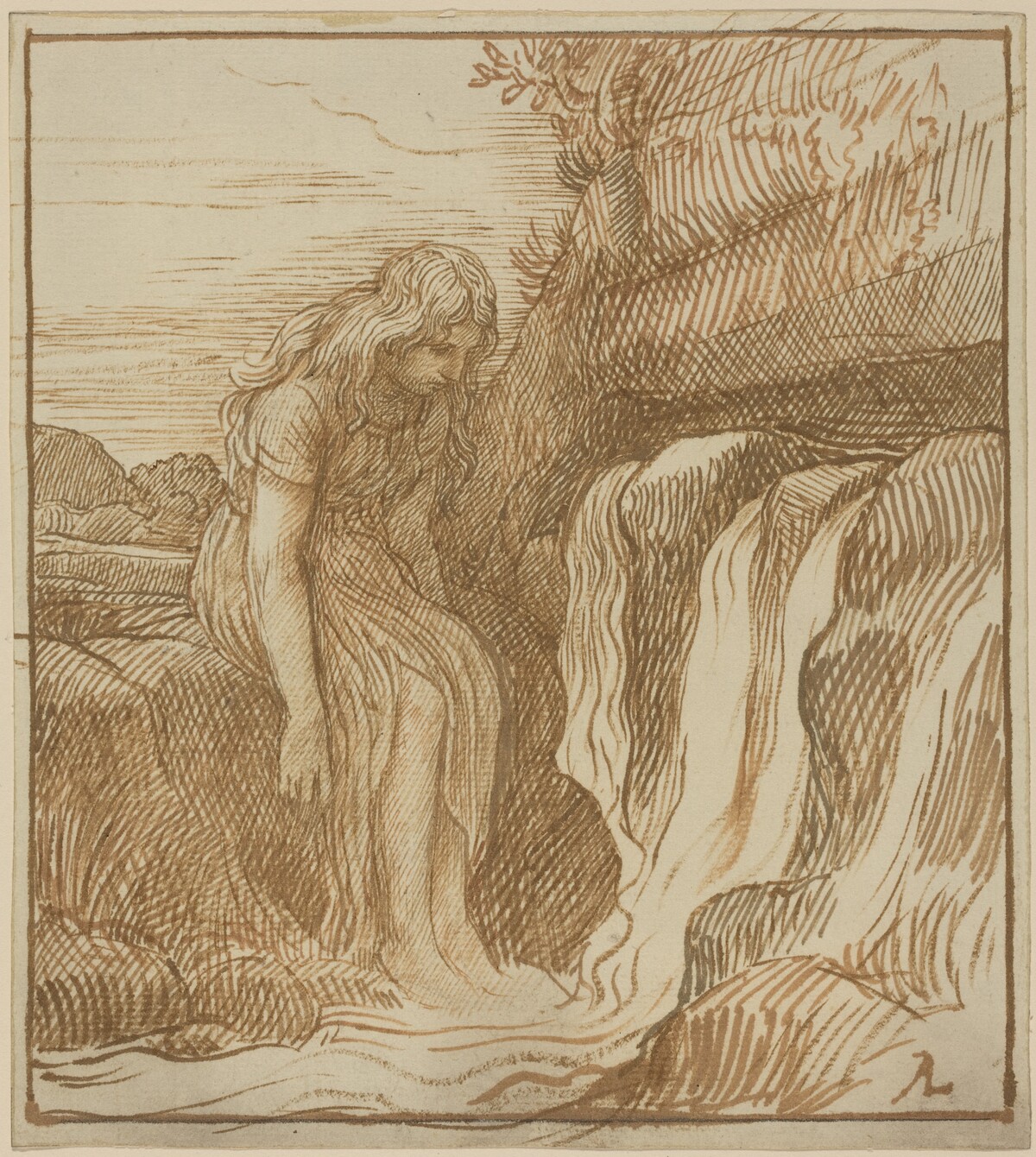 Peasant at the Source by Alphonse Legros