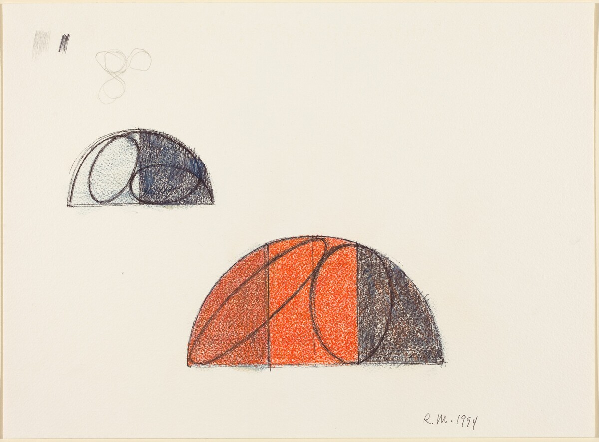 Curved Plane Figure by Robert Mangold