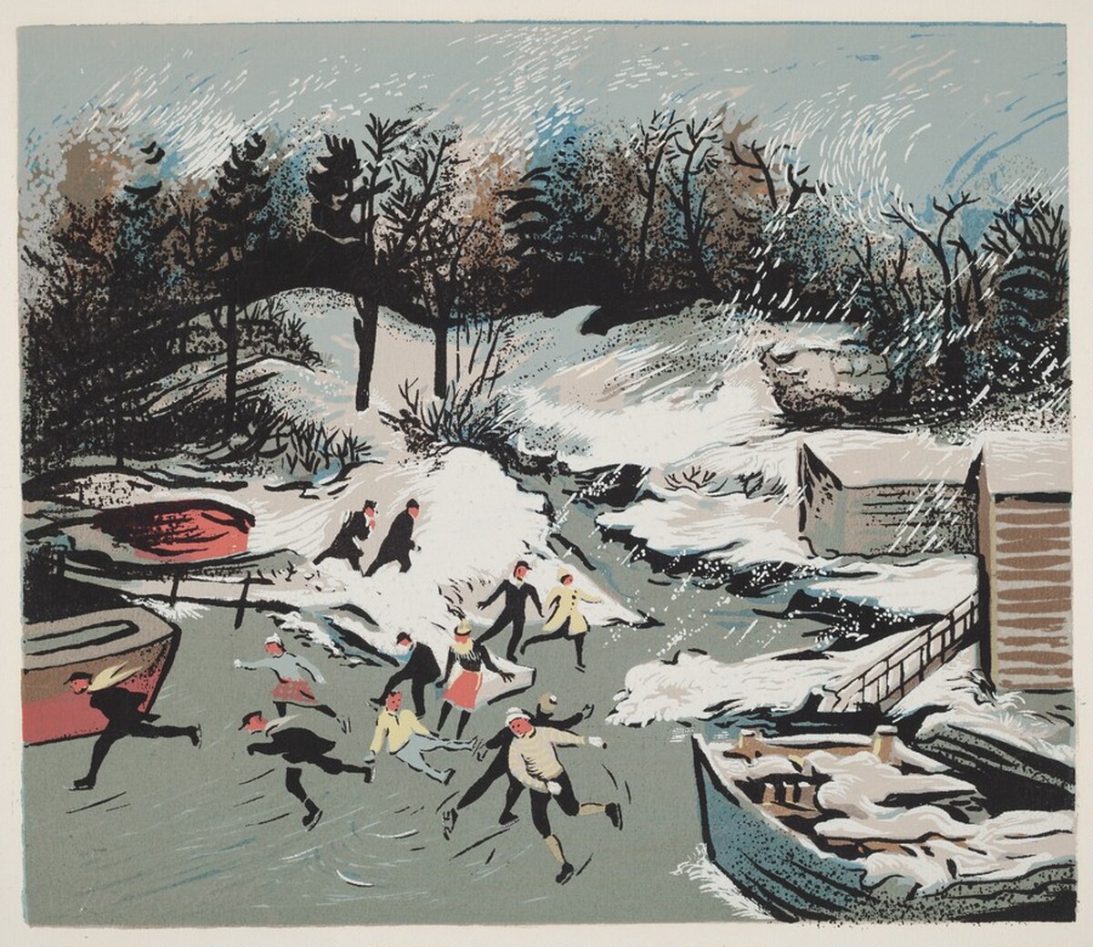 Winter on the Creek by Harry Gottlieb