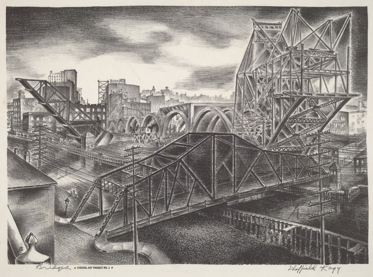 Untitled (Bridges) by Sheffield Harold Kagy