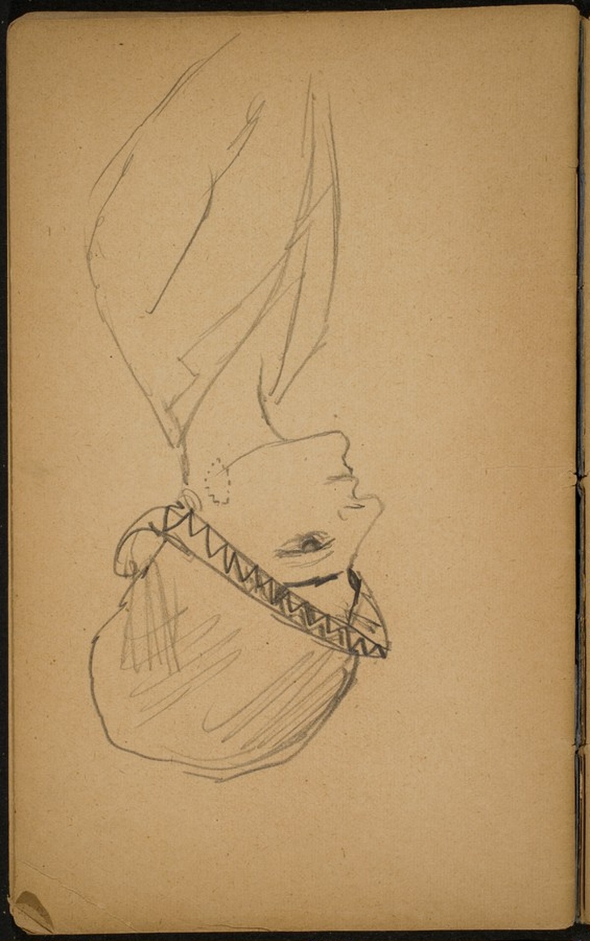 weibliche Bildnisstudie mit Hut (Woman in a Hat) [p. 84] by Max Beckmann