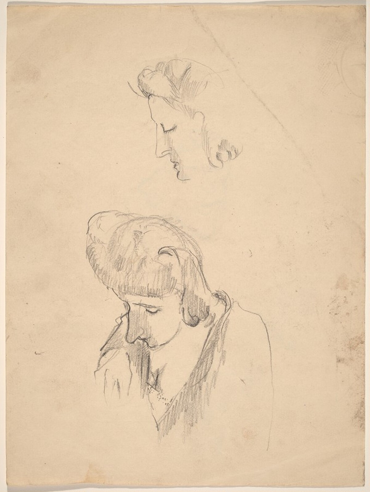 Studies of a Head of a Woman [recto] by Mark Rothko