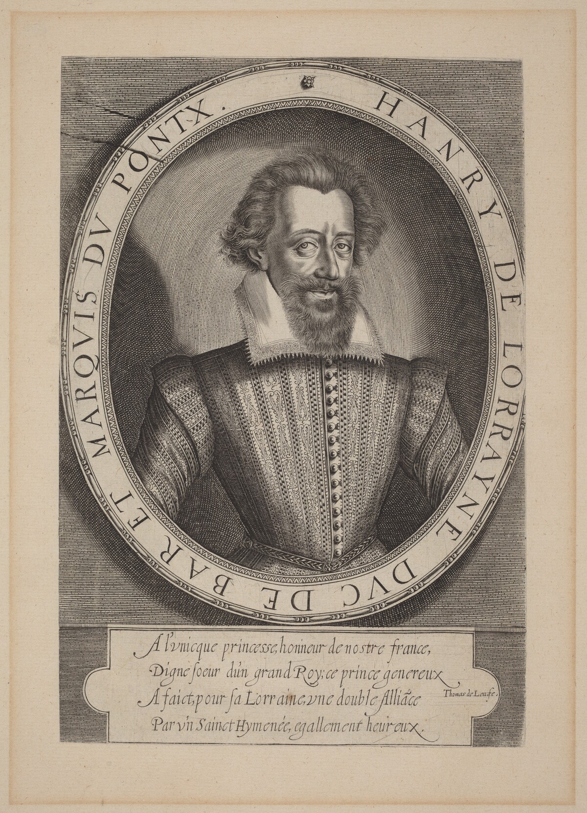 Henri, duc de Bar by Thomas de Leu